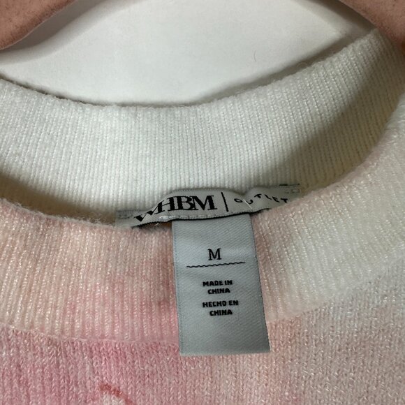 NWT White House Black Market Embellished Sweater Festive Rose Smoke #WHBM14 - Picture 4 of 9